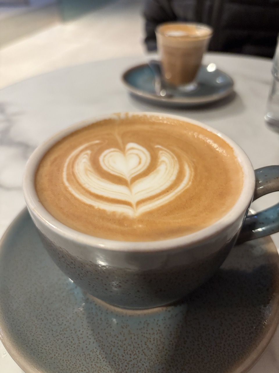 Flat white and piccolo coffee from Influsion on Clarence
