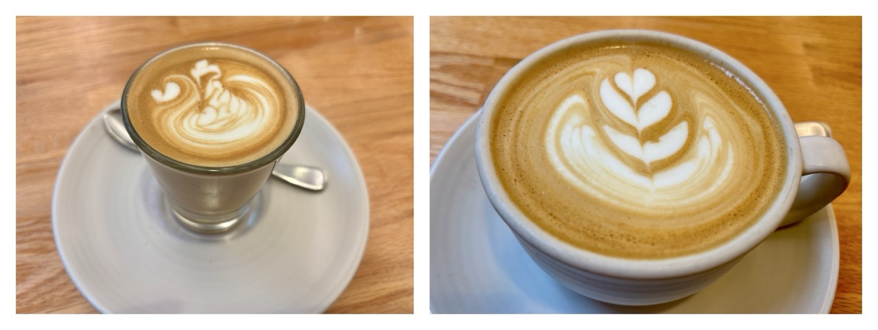 Flat white and piccolo coffee from Industry Beans York St